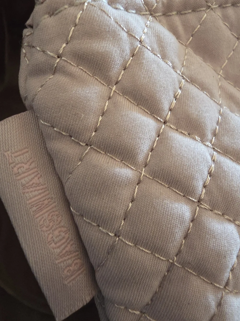 Quilted Large Tote in Dusty Rose by Bagsmart
